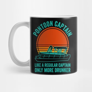 Pontoon Captain Funny Pontoon Boat Lover Mug